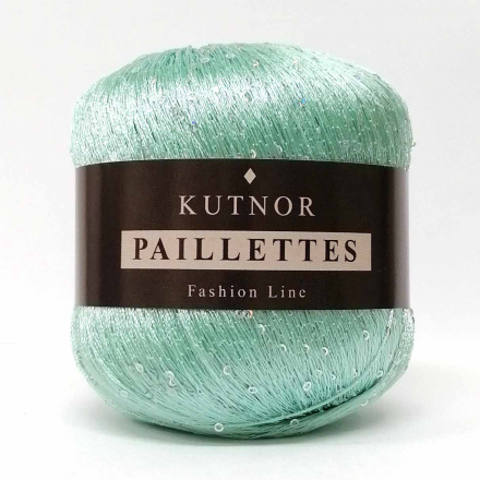 Paillettes (Kutnor) 104 мятный, пряжа 50г