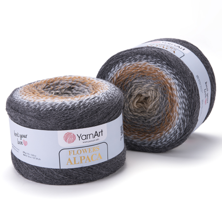 Flowers Alpaca (Yarnart) 440, пряжа 250 г