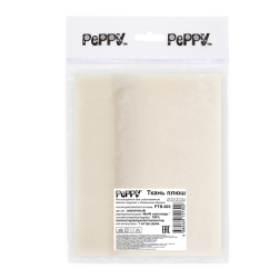 PTB-003 молочный/ivory, плюш для игрушек 48х48 см