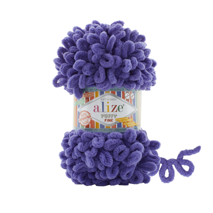 Puffy Fine (Alize) 851 барвинок, пряжа 100г