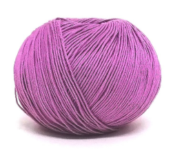 Baby Cotton (Weltus) 3115 яркая сирень, пряжа 50г