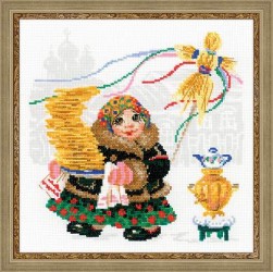 1518 &quot;Масленица. Блины&quot; набор для вышивания крестом