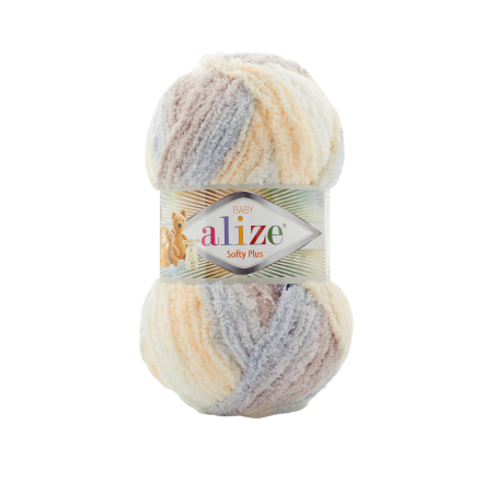 Softy Plus (Alize) 6463 принт, пряжа 100г