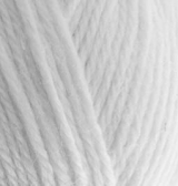 Wooltime (Alize) 55 белый, пряжа 100г