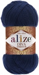 Diva Stretch (Alize) 361 темно синий, пряжа 100г