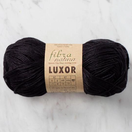 Luxor Fibra (Fibra Natura) 25 чёрный, пряжа 50г