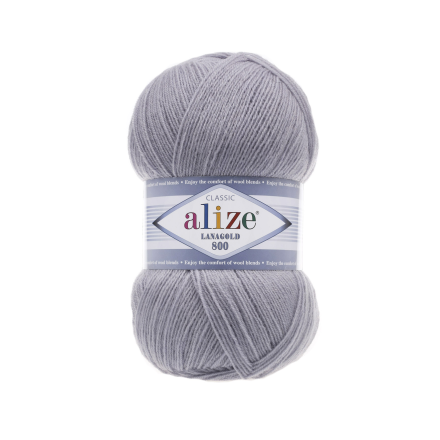 Lanagold 800 (Alize) 200 св.серый, пряжа 100г