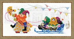 1519 &quot;Масленица. Петрушка&quot; набор для вышивания крестом