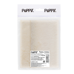 PTB-004 молочный/ivory, плюш для игрушек 48х48 см