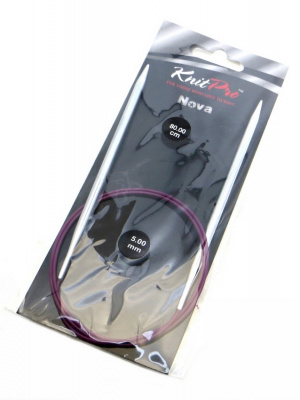 11339 Nova Metal KnitPro спицы круговые 5 мм 80 см