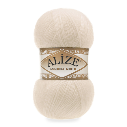 Angora Gold (Alize) 67 слоновая кость, пряжа 100г