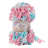 Puffy Fine Color (Alize) 6377 розовый-белый-голубой, пряжа 100г