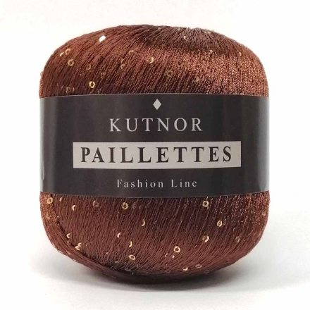Paillettes (Kutnor) 124 терракот, пряжа 50г