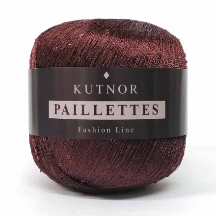 Paillettes (Kutnor) 026 марсала, пряжа 50г