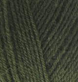 Lanagold 800 (Alize) 29 хаки, пряжа 100г