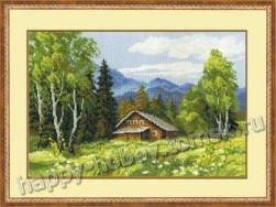 1051 &quot;Домик в лесу&quot; набор для вышивки крестом