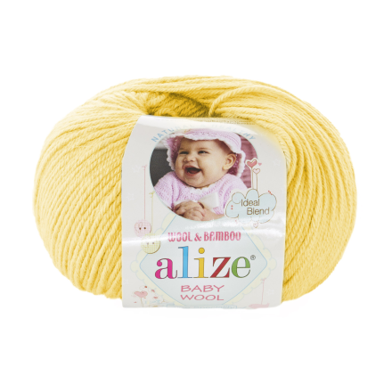 Baby Wool (Alize) 187 лимонный, пряжа 50г