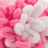 Puffy Fine Color (Alize) 6383 розовый-белый, пряжа 100г