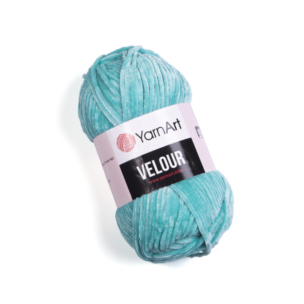 Velour (Yarnart) 864 зел.бирюза, пряжа 100г