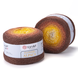 Flowers Alpaca (Yarnart) 437, пряжа 250 г