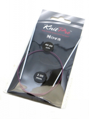 10301 Nova Metal KnitPro спицы круговые 2 мм 40 см