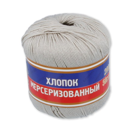 Хлопок мерсеризованный (Камтекс) 006 бежевый светлый, пряжа 50г