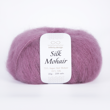 Silk Mohair (Infinity) 4331 увядшая роза, пряжа 25г
