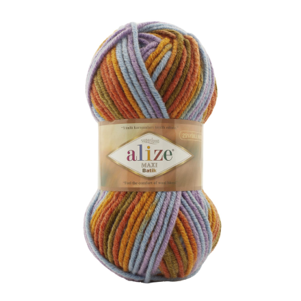 Superlana maxi batik (Alize) 7794 принт, пряжа 100г