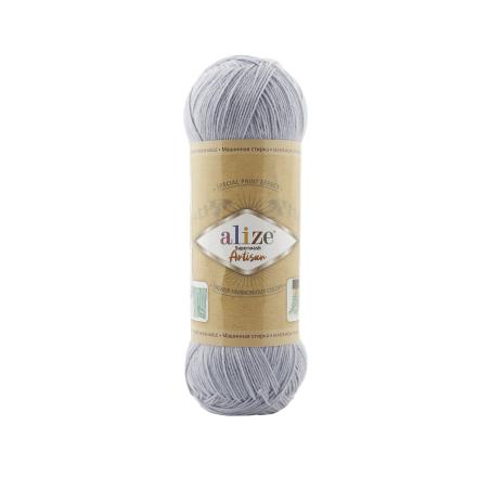 Superwash Artisan (Alize) 51 серо-голубой, пряжа 100г