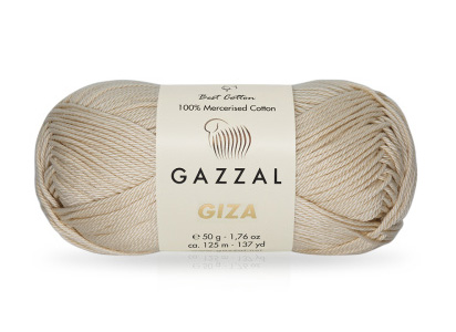 Giza (Gazzal) 2489 экрю, пряжа 50г