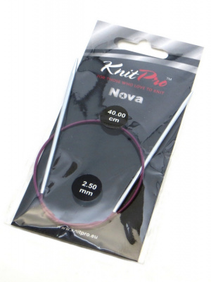 10302 Nova Metal KnitPro спицы круговые 2,5 мм 40 см