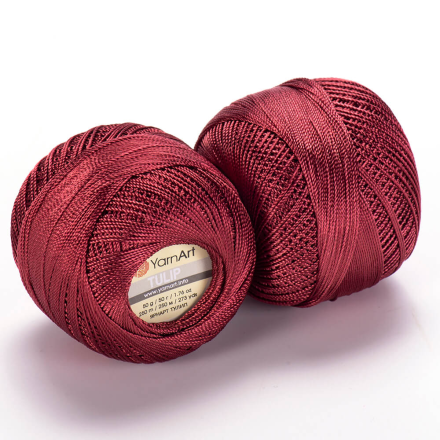 Tulip (Yarnart) 422 Бордовый, пряжа 50г