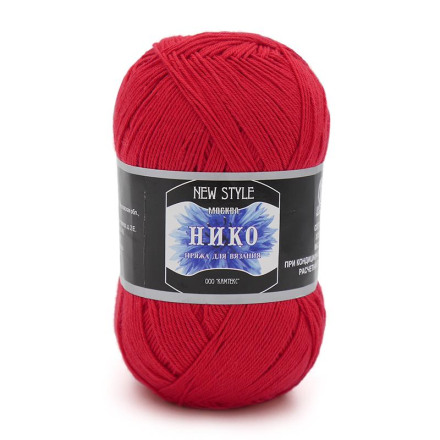 Нико (Камтекс) 046 красный, пряжа 100г