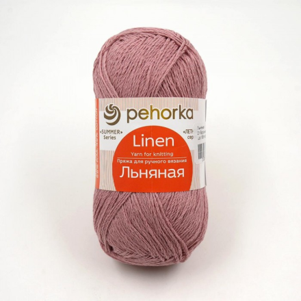Льняная (Пехорка) 21 брусника, пряжа 100г