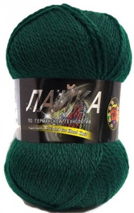 Лайка (Color city) 2427 т.зеленый, пряжа 100г