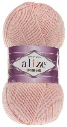Cotton Gold (Alize) 393 светло розовый, пряжа 100г