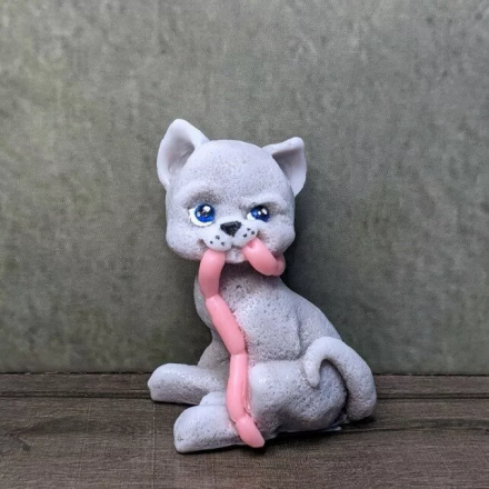 Дон Сосискин (кот), формочка для мыла силиконовая