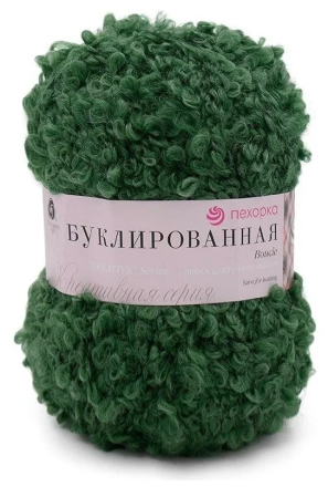 Буклированная (Пехорка) 117 киви, пряжа 200г