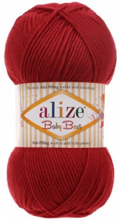 Baby Best (Alize) 106 красный, пряжа 100г