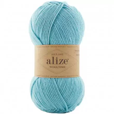 Wooltime (Alize) 522 св.бирюза, пряжа 100г
