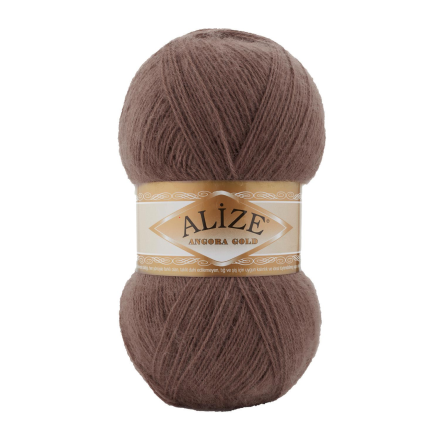 Angora Gold (Alize) 493 шоколад, пряжа 100г