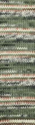 Superwash Artisan (Alize) 9014 зеленый принт, пряжа 100г
