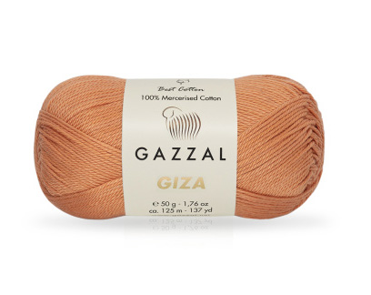 Giza (Gazzal) 2493 пыльный оранж, пряжа 50г
