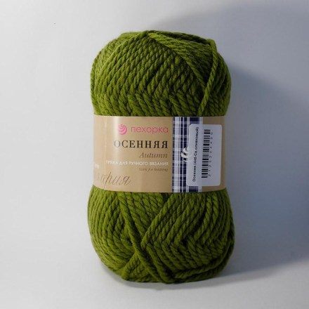 Осенняя (Пехорка) 448 св.оливковый пряжа 200г