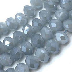 111 &quot;серо-голубой АВ&quot; граненные бусины, рондели 2мм ~160шт