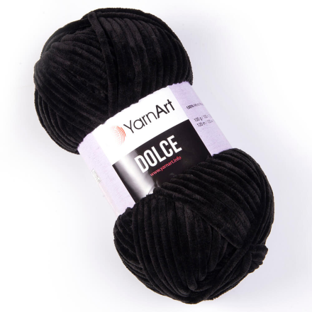 Dolce (Yarnart) 742 черный, пряжа 100г