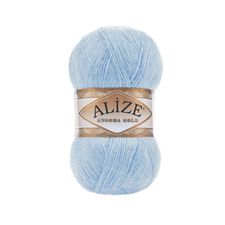 Angora Gold (Alize) 953 голубой, пряжа 100г