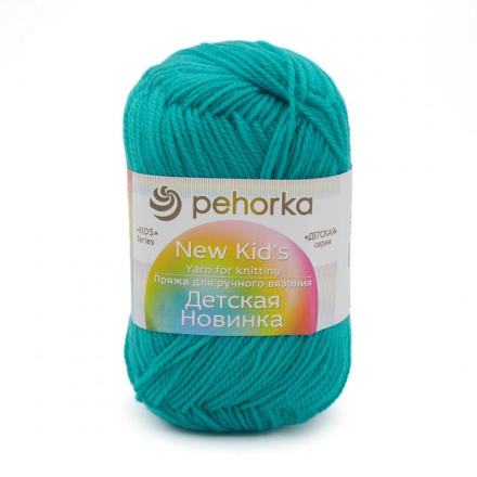 Детская новинка (Пехорка) 581 св.изумруд, пряжа 50г