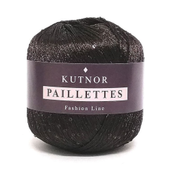 Paillettes (Kutnor) 121 горький шоколад, пряжа 50г