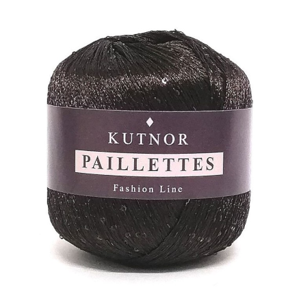 Paillettes (Kutnor) 121 горький шоколад, пряжа 50г